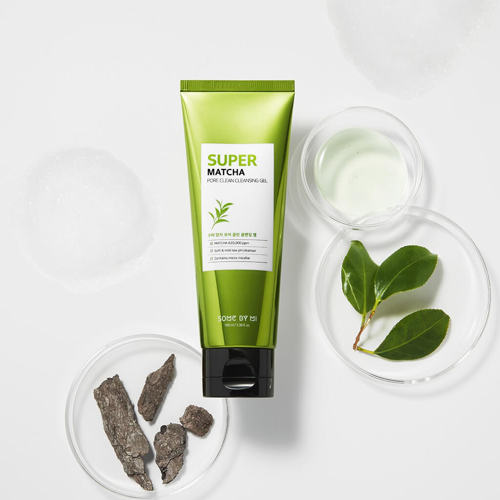 Гель для умывания с чаем матча Some By Mi Super Matcha Pore Clean Cleansing Gel 