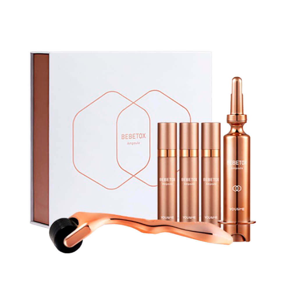 

Премиальный набор с пептидными ампулами и дермароллером You&Me Bebetox Ampoule Kit