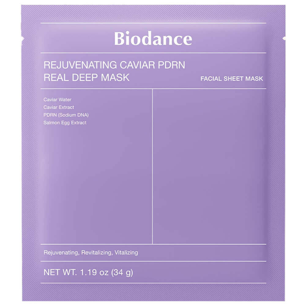 Ночная гидрогелевая маска с ПДРН и икрой Biodance Rejuvenating Caviar PDRN Real Deep Mask