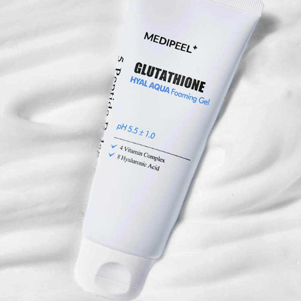 medi peel glutathione hyal aqua Гель для умывания MEDIPEEL Glutathione Hyal Aqua Foaming Gel Cleanser —  купить в Москве по цене 3300 рублей