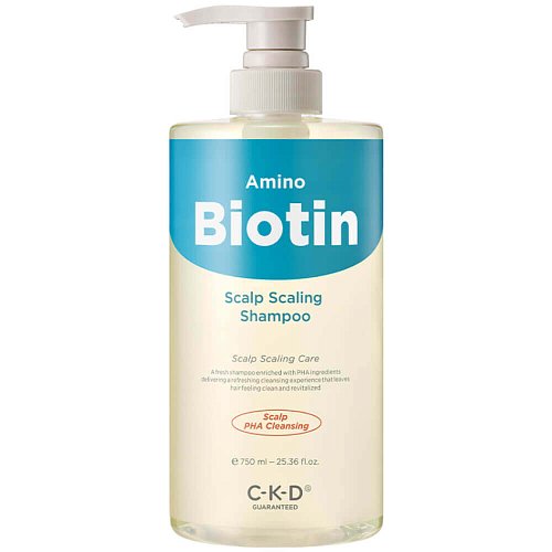 Шампунь для глубокого очищения с биотином CKD Amino Biotin Scalp Scaling Shampoo