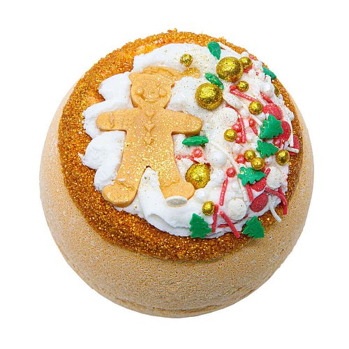 Бомбочка для ванны с ароматом имбиря и корицы Boomshop «Имбирный пряня»