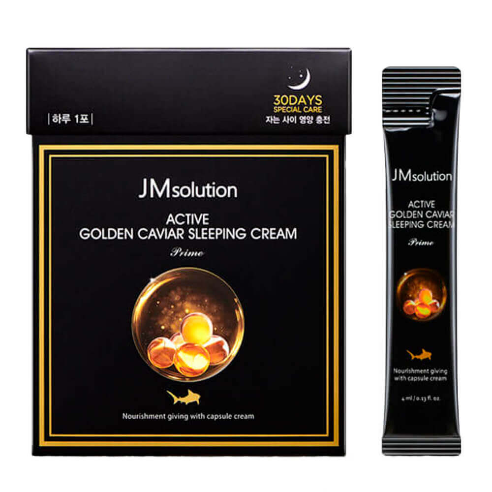 Ночная маска с золотом и икрой JMsolution Active Golden Caviar Sleeping Cream Prime