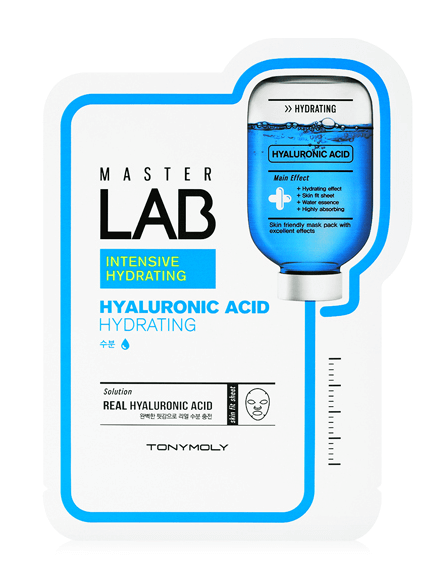 Тканевые маски Tony Moly Master Lab Mask Sheet Hyaluronic Acid - с гиалуроновой кислотой.