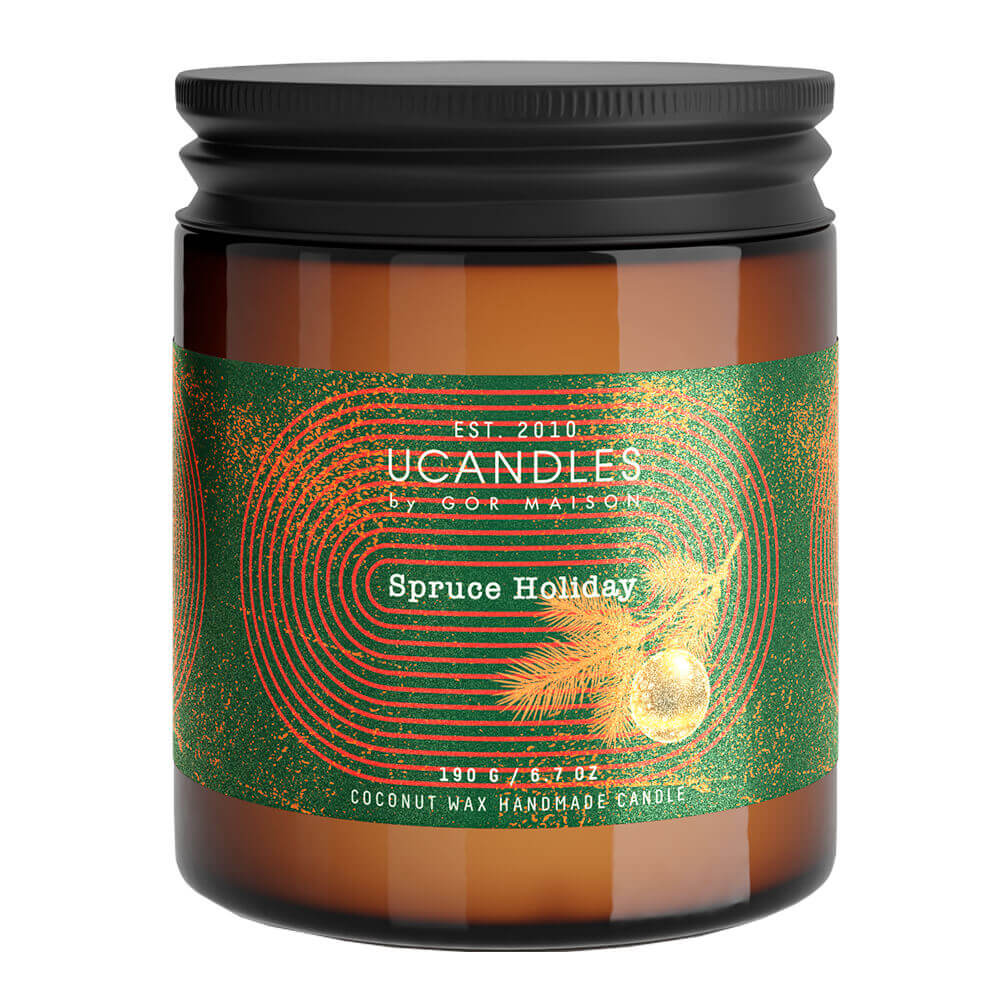 Ароматическая свеча с праздничным ароматом Ucandles Les Saisons WIinter Spruce Holiday