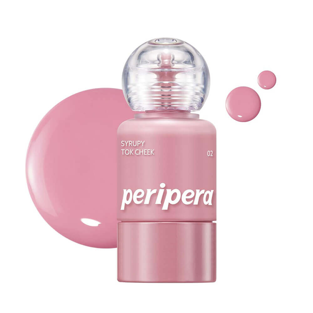 Жидкие румяна с влажным финишем Peripera Syrupy Tok Cheek 02 Milky Lavender