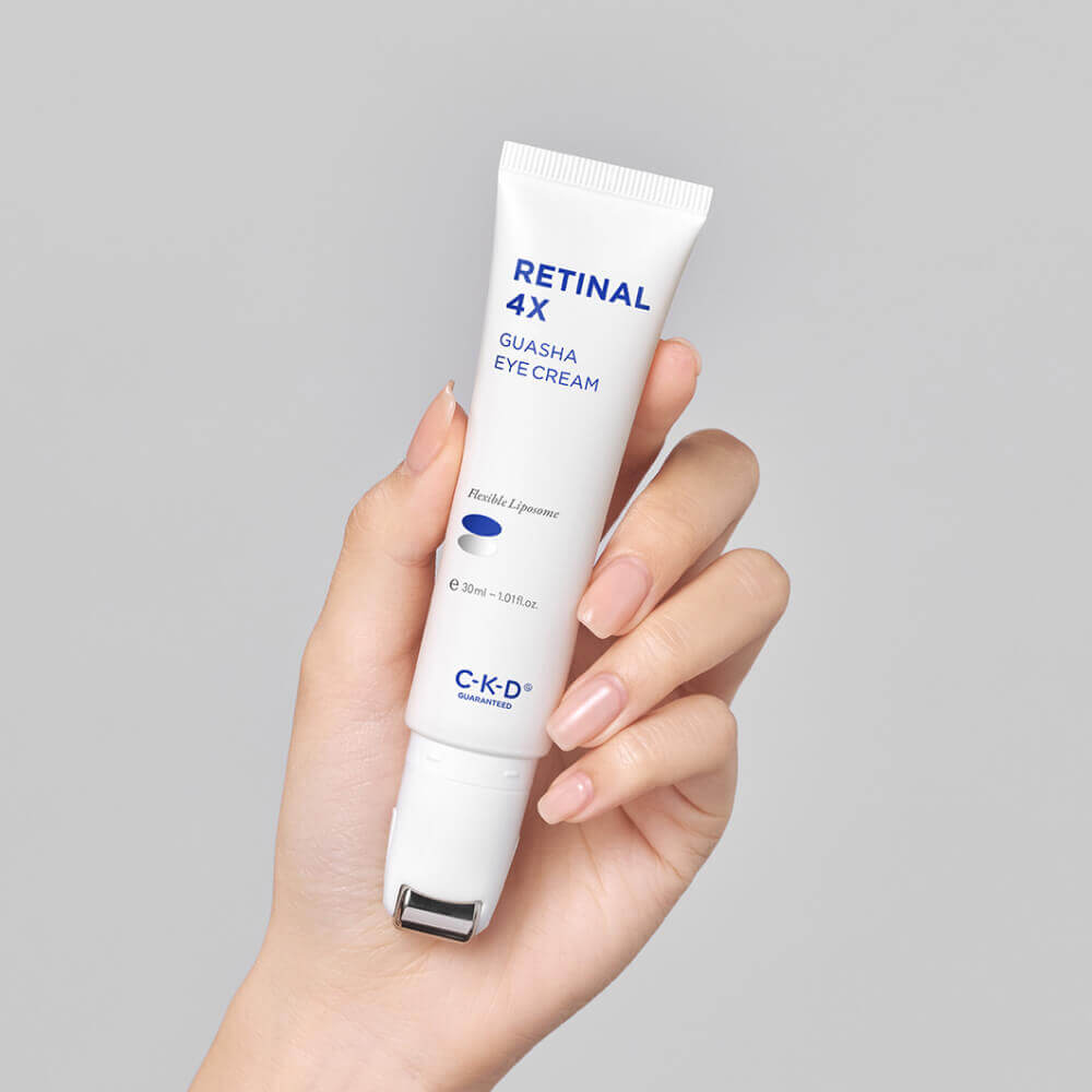 Липосомальный крем для век с роликовым массажёром CKD Retinal 4X Guasha Eye Cream
