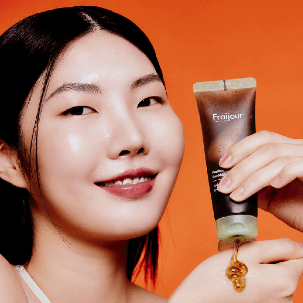 Гелевая маска со спикулами для сужения пор Fraijour Heartleaf Pore Melting Gel Mask