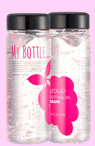 Увлажняющие вита-гели для лица и тела It's Skin My Bottle Vita Soothing Gel - Витамин Р (розовый)