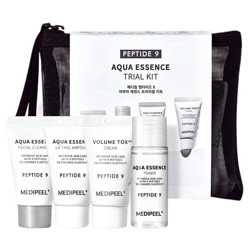 Антиоксидантный набор миниатюр с эффектом лифтинга MEDIPEEL Peptide 9 Aqua Essence Trial Kit