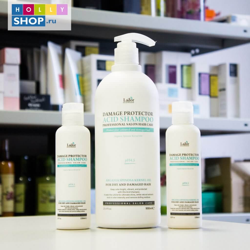Защитный шампунь для поврежденных волос Lador Damage Protector Acid Shampoo