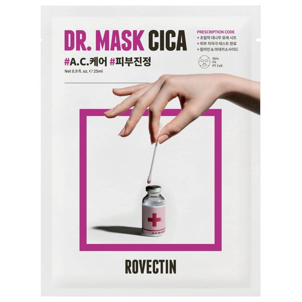 Тканевая цика-маска Rovectin Skin Essentials Dr. Mask Cica Тканевая цика-маска Rovectin Skin Essentials Dr. Mask Cica